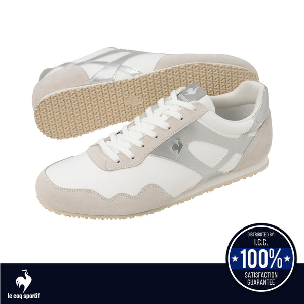 le coq sportif รองเท้าชาย-หญิง รุ่น LCS NANCY CLASSIC สีขาว-เงิน 