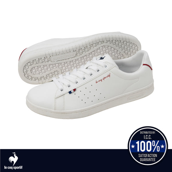 le coq sportif รองเท้าชาย-หญิง รุ่น LA ROLAND SL สีขาว-แดง 