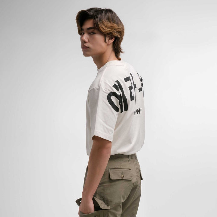 era-won เสื้อ T-Shirt Oversize Screen สี Black 