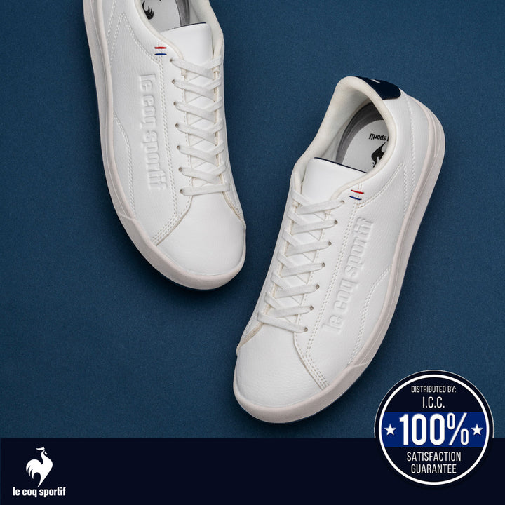 le coq sportif รองเท้าชาย-หญิง รุ่น LCS EMBLEME สีขาว-กรม 