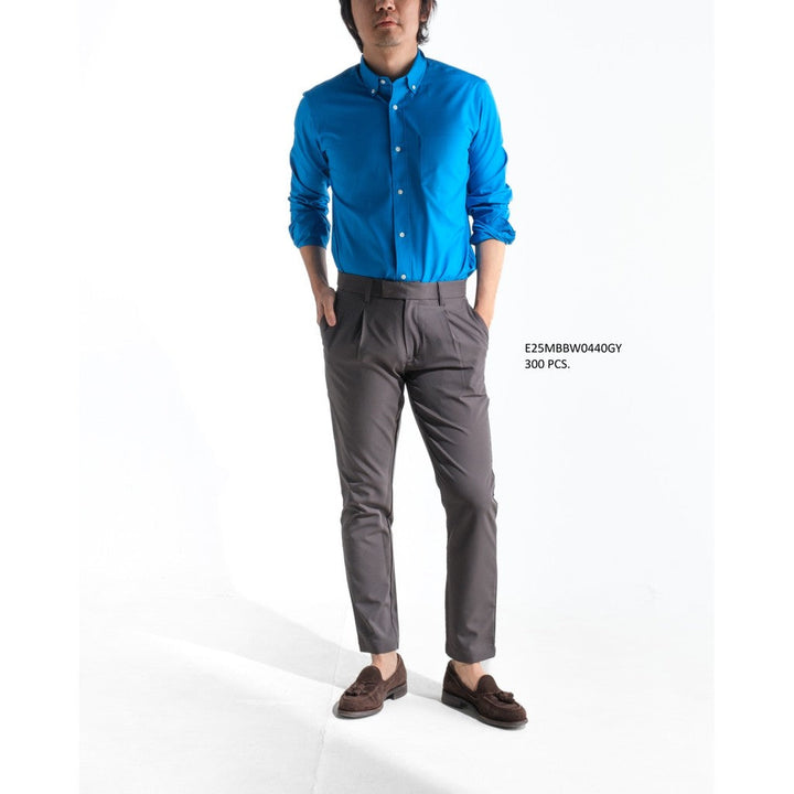 era-won กางเกง รุ่น GOLF FABRIC (065)  ทรงกระบอกเล็ก ขาเต่อ เอวยางยืด สี Grey ICCSHOPPING