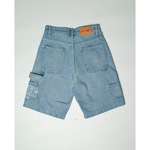 era-won กางเกงยีนส์ขาสั้น SHORTS x STANGER THINGS สี ยีนส์อ่อน ICCSHOPPING