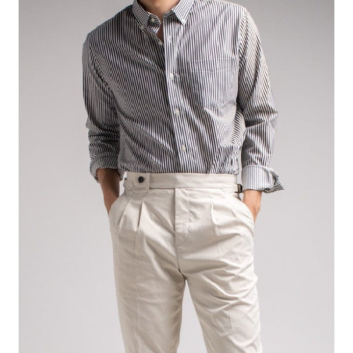 era-won Premium Quality เสื้อเชิ้ต คอปก Dress shirt  แขนยาว สี SW era-won
