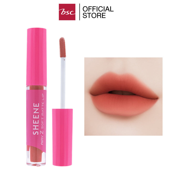 SHEENE AIRY-Z SOFT MATTE LIP ลิปมูสเนื้อแมท บางเบา สบายริมฝีปาก ดุจสัมผัสอากาศ AIRY MICRO SILICA BALL