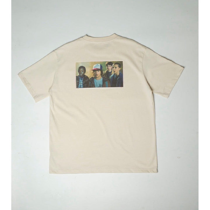 era-won เสื้อยืดเอราวอนแขนสั้น T-Shirt Oversize สกรีน STANGER THINGS สี Cream (CA) ICCSHOPPING