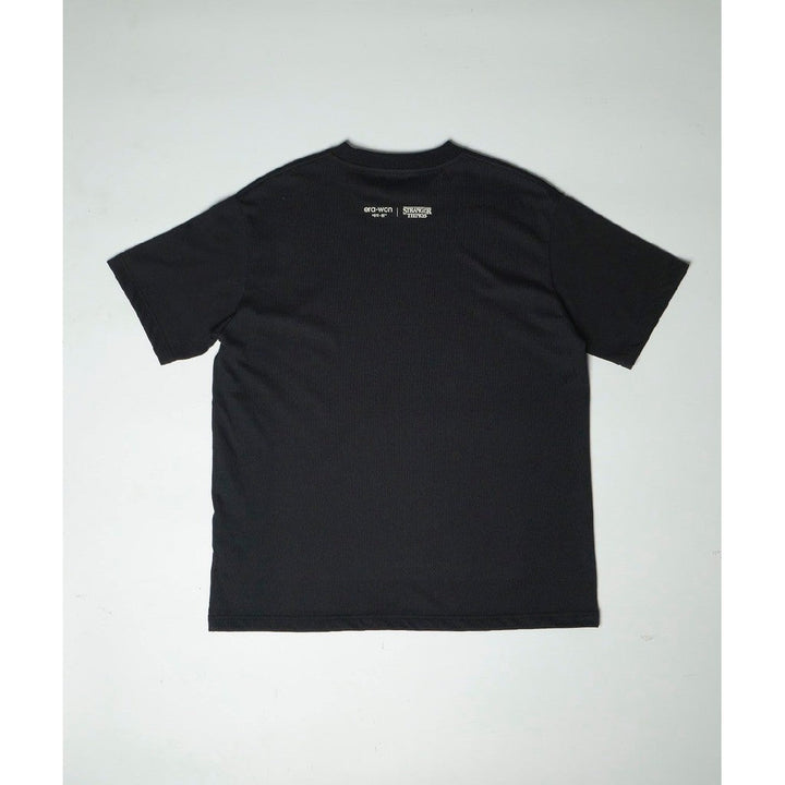 era-won เสื้อยืดเอราวอนแขนสั้น T-Shirt Oversize สกรีน STANGER THINGS สี Black (BC) ICCSHOPPING