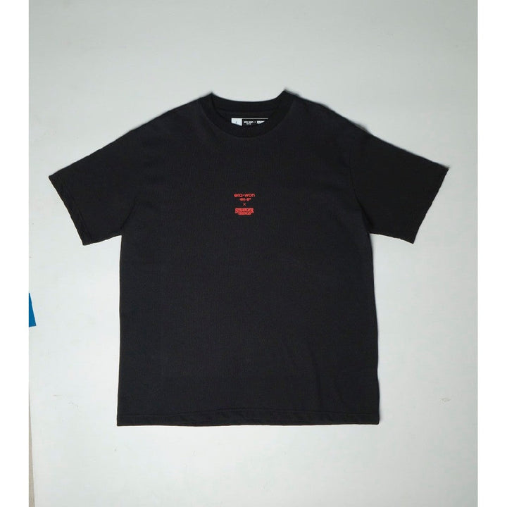 era-won เสื้อยืดเอราวอนแขนสั้น T-Shirt Oversize สกรีน STANGER THINGS สี Black (BD) ICCSHOPPING