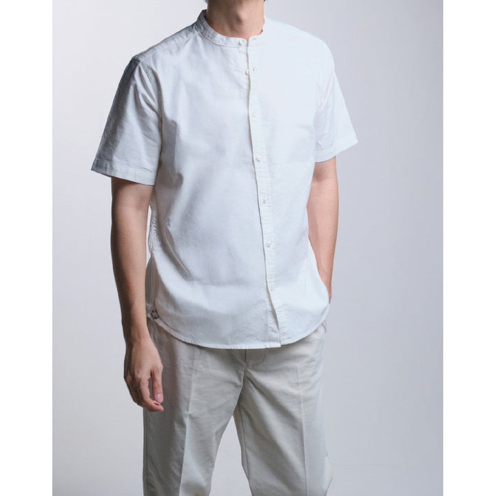 era-won เสื้อเชิ้ต รุ่น OXFORD SHORT-SLEEVED SHIRT สี White ICCSHOPPING