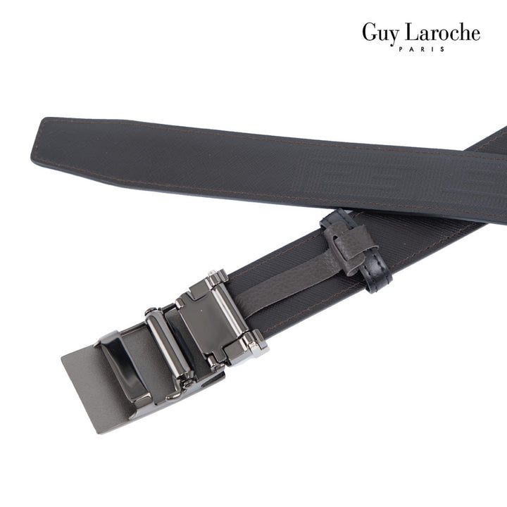 Guy Laroche เข็มขัดหนังแท้ผู้ชาย รุ่น MGB0044A - สีดำ 