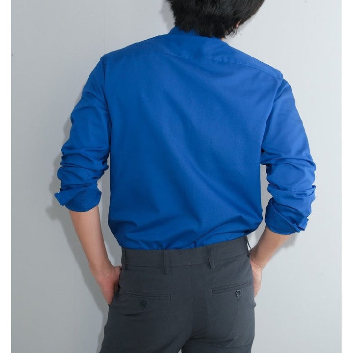 era-won เสื้อเชิ้ต ทรงปกติ Ultrafine Dresshirt แขนยาว สี Double U Blue ICCSHOPPING