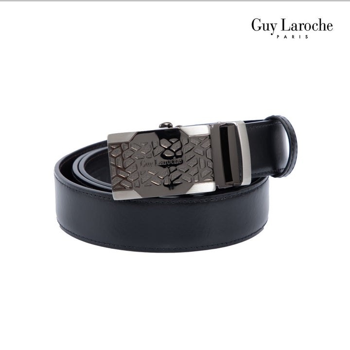 Guy Laroche เข็มขัดหนังแท้ผู้ชาย รุ่น MGB0044A - สีดำ 