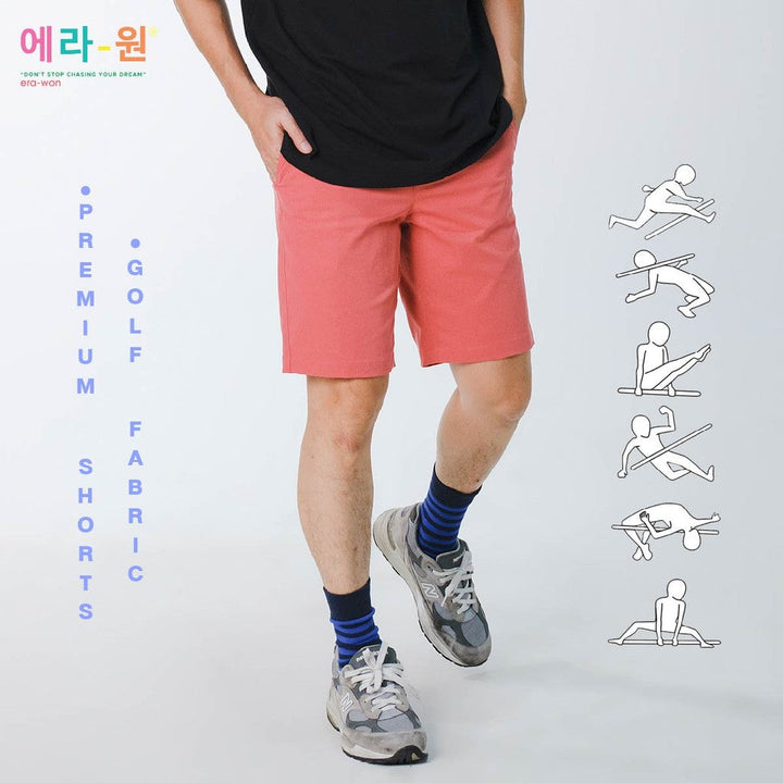 era-won กางเกงขาสั้น รุ่น Golf fabric แพค 2 ตัว  สี Sky - Pony ICCSHOPPING