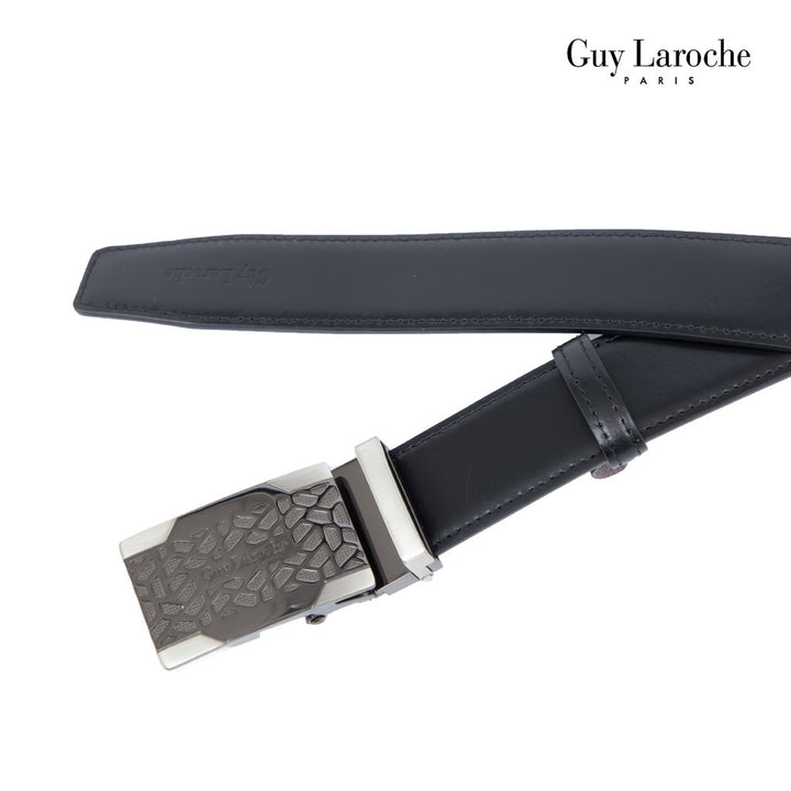 Guy Laroche เข็มขัดหนังแท้ผู้ชาย รุ่น MGB0044A - สีดำ 