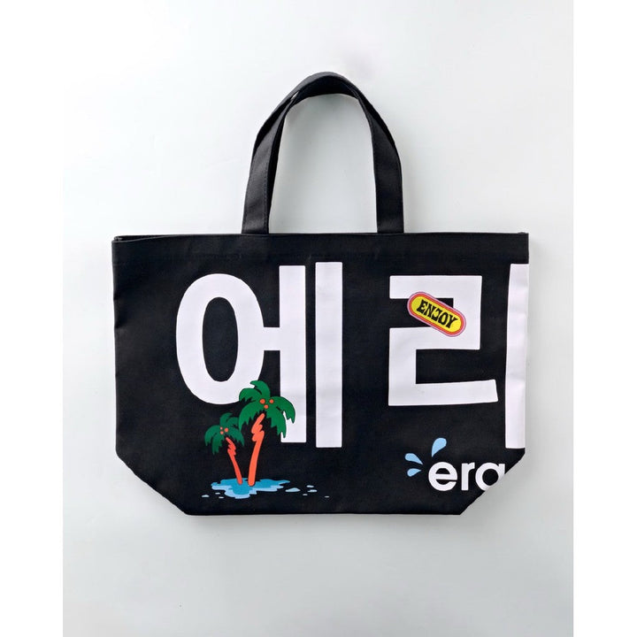 era-won กระเป๋าผ้า Jumbo tote-bag (limited edition) KOREA BAG สี Black Festival ICCSHOPPING