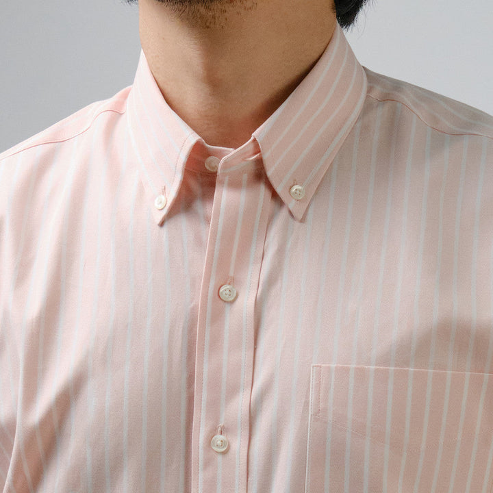 era-won Premium Quality เสื้อเชิ้ต คอปก Dress shirt Regular Shirt แขนยาว สี Hawaii Pink ICCSHOPPING