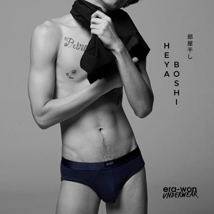 era-won กางเกงในไข่สะอาด Zinc Plus Anti-bacteria Underwear ทรง bikini สี Black แพค 4 ชิ้น ICCSHOPPING