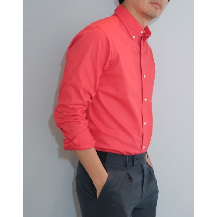 era-won Premium Quality เสื้อเชิ้ต คอปก Dress shirt Regular Shirt แขนยาว สี OR ICCSHOPPING