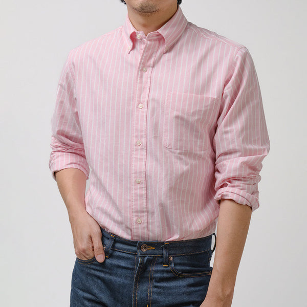 era-won เสื้อเชิ้ต รุ่น Oxford shirts Mercerizing ทรง Comfort fit  สี PL ICCSHOPPING