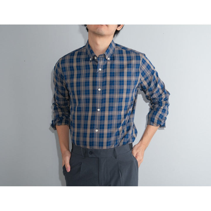 era-won Premium Quality เสื้อเชิ้ต คอปก Dress shirt  แขนยาว สี BRG ICCSHOPPING