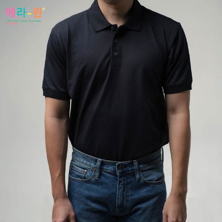 era-won เสื้อโปโล แขนสั้น ทรงสลิม Polo Shirt แพค 3 ตัว 3 สี (เขียว เบจ ดำ) ICCSHOPPING