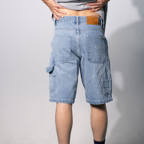 era-won กางเกงยีนส์ขาสั้น SHORTS Carpenter สี Sea wash/ยีนส์อ่อน-Draft ICCSHOPPING