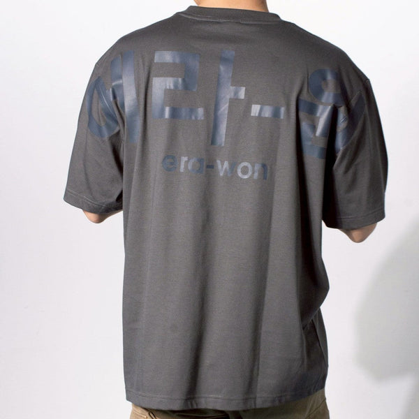 era-won เสื้อยืด Oversize T-Shirt สกรีนเกาหลี สี เทาสกรีนเทา-Draft