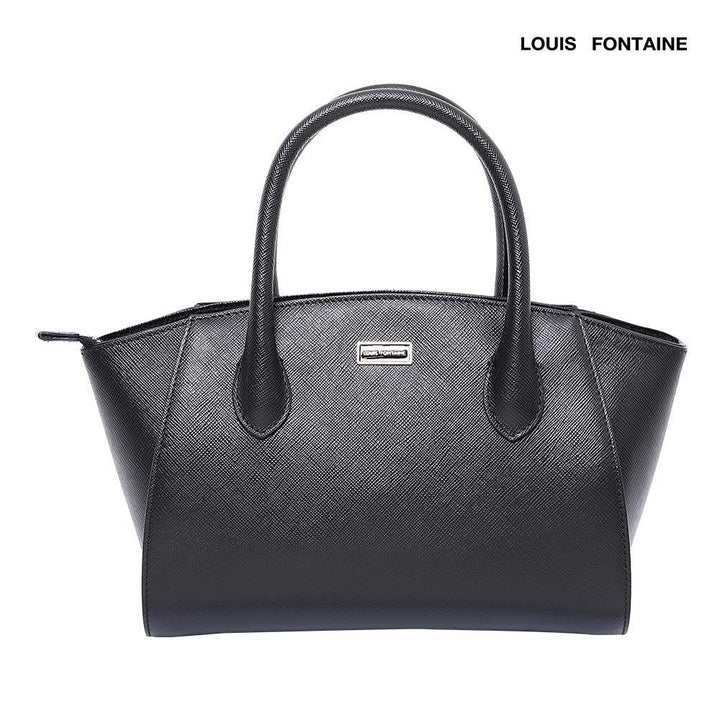 LOUIS FONTAINE กระเป๋าถือพร้อมสายสะพายยาว รุ่น KELLY - สีดำ ( LFH0203 ) 