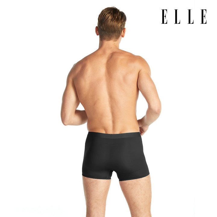 ELLE HOMME COOL | แพ็ค 1 ชิ้น กางเกงในทรง TRUNK เย็นสบาย แห้งไว ระงับกลิ่น สีดำ | KUT2911 ICCSHOPPING