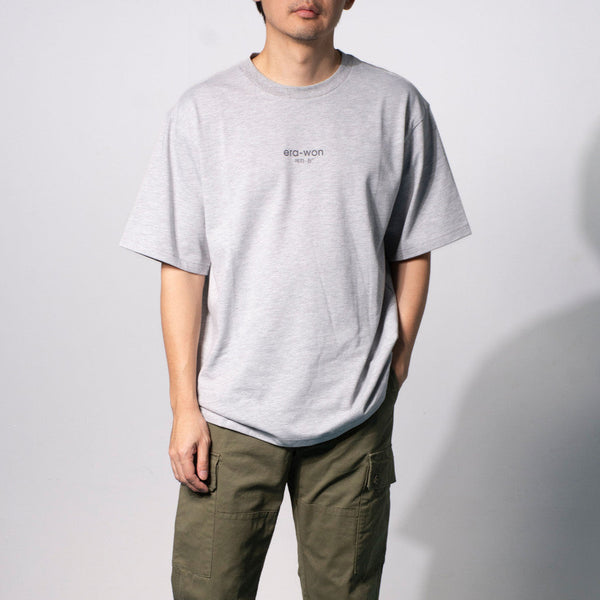 era-won เสื้อ T-Shirt Oversize Screen สี  สีเทา สกรีนเทาอ่อน-Draft ICCSHOPPING