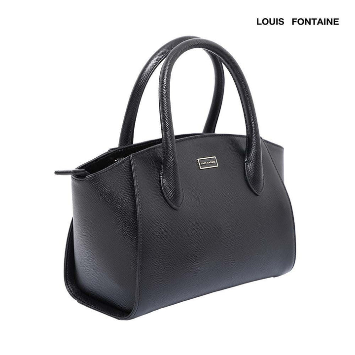 LOUIS FONTAINE กระเป๋าถือพร้อมสายสะพายยาว รุ่น KELLY - สีดำ ( LFH0203 ) 
