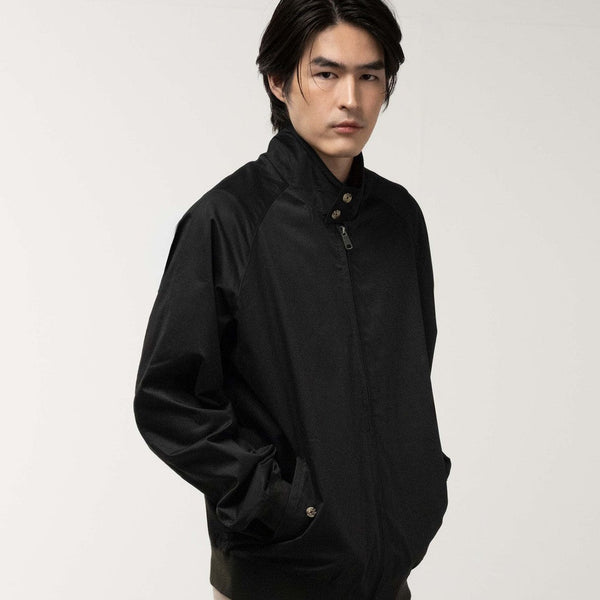 era-won เสื้อแจ็คเก็ต รุ่น Harrington jacket ทรง Regular สี Black-Draft ICCSHOPPING
