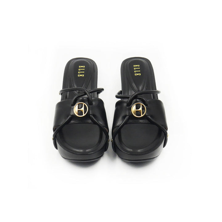 ELLE SHOES(SANDELS) รองเท้าสวมส้นตึก มีให้เลือก 2 สี รุ่น ELSM006 ICCSHOPPING