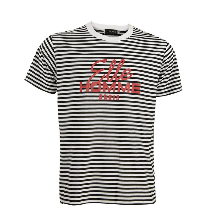 ELLE HOMME เสื้อยืดโปโล สีดำ W8K914524 