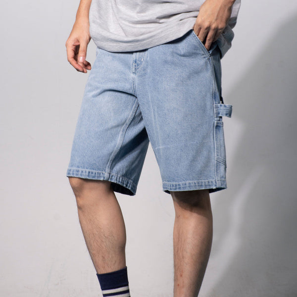 era-won กางเกงยีนส์ขาสั้น SHORTS Carpenter สี Sea wash/ยีนส์อ่อน-Draft