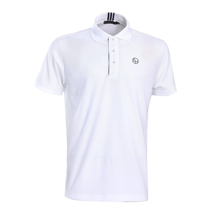 ELLE HOMME เสื้อยืดโปโล แขนสั้น สกรีนโลโก้ ELLE HOMME สีขาว รุ่น W8K924 ICCSHOPPING