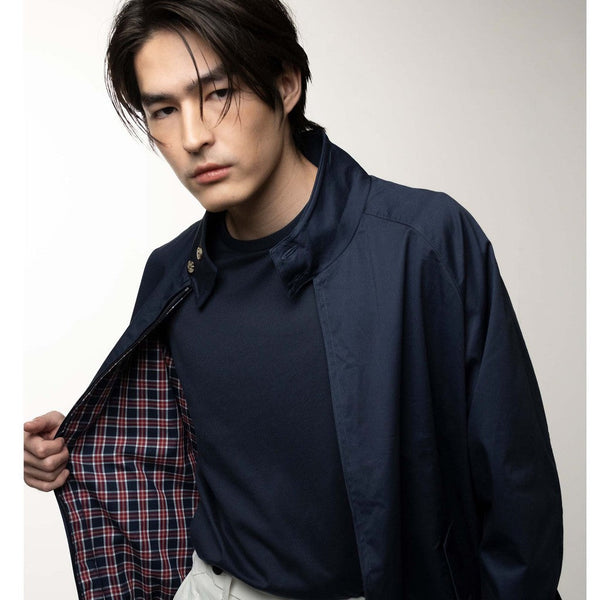 era-won เสื้อแจ็คเก็ต รุ่น Harrington Jacket ทรง Regular สี Navy-Draft