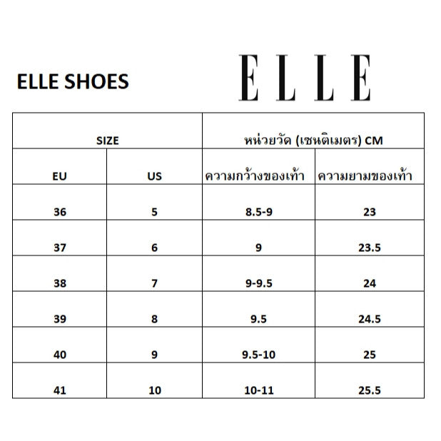 ELLE SHOES Sneaker รองเท้าผ้าใบเปิดส้น รุ่น ELNC102 ICCSHOPPING