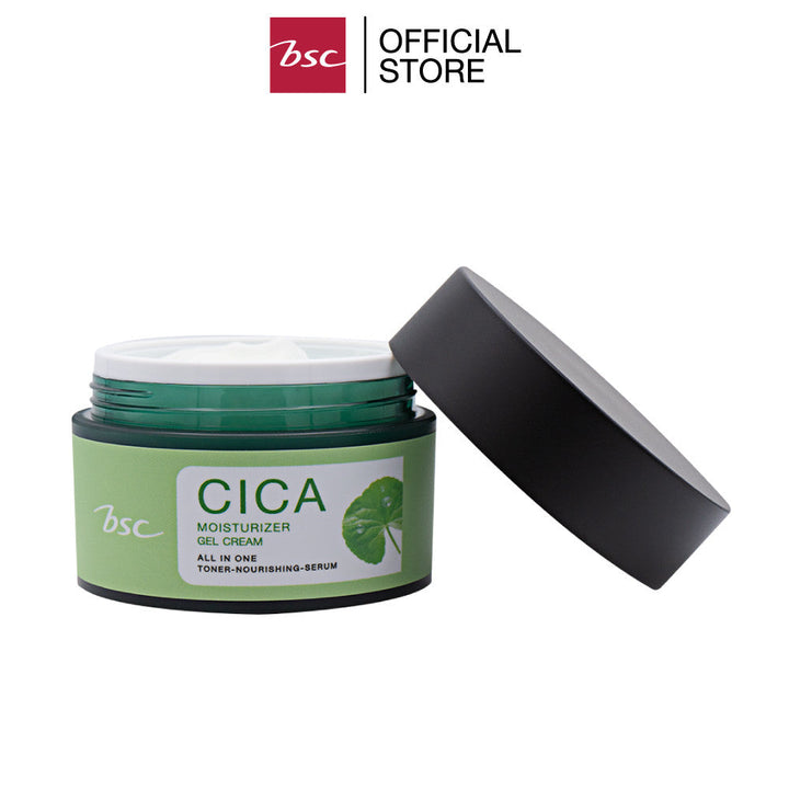 BSC CICA MOISTURIZER GEL CREAM บีเอสซี ซิก้า มอร์ยเจอร์ เจล ครีม ครีมบำรุงผิวสูตรเข้มข้น คำตอบของการดูแลผิว ICCSHOPPING