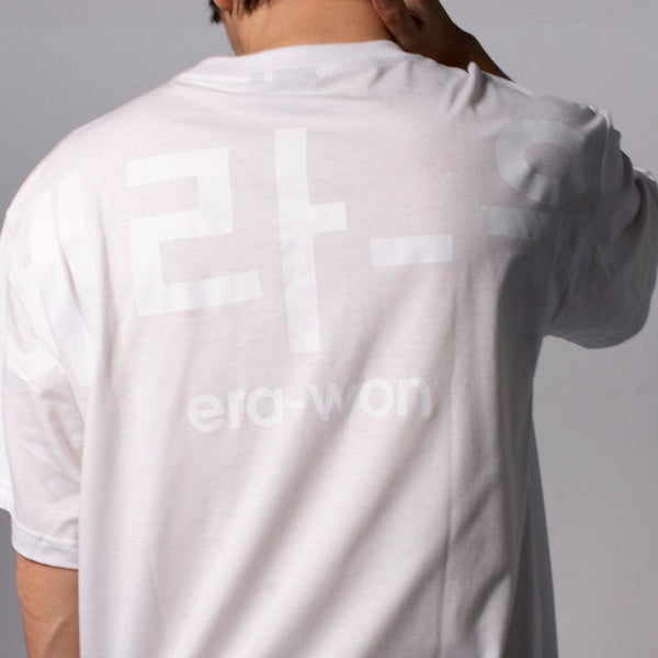 era-won เสื้อยืด Oversize T-Shirt สกรีนเกาหลี สี ขาวสกรีนขาว-Draft ICCSHOPPING