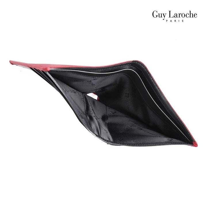 Guy Laroche Giftset กระเป๋าสตางค์พับสั้น + พวงกุญแจ รุ่น MGG0081 - สีแดง 