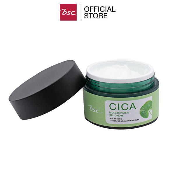 BSC CICA MOISTURIZER GEL CREAM บีเอสซี ซิก้า มอร์ยเจอร์ เจล ครีม ครีมบำรุงผิวสูตรเข้มข้น คำตอบของการดูแลผิว ICCSHOPPING