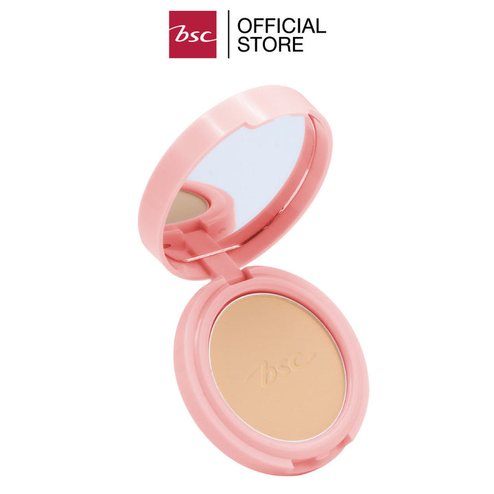 [ SET 2 ชิ้น ] BSC BLUR&BRIGHT POWDER SPF 50 PA++++  บีเอสซี เบลอ & ไบรท์ พาวเดอร์ เอสพี่เอฟ50 พี่เอ++++ แป้งผสมรองพื้น ICCSHOPPING