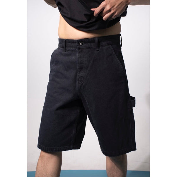era-won กางเกงยีนส์ขาสั้น SHORTS Carpenter สี Black time/ดำฟอก-Draft ICCSHOPPING