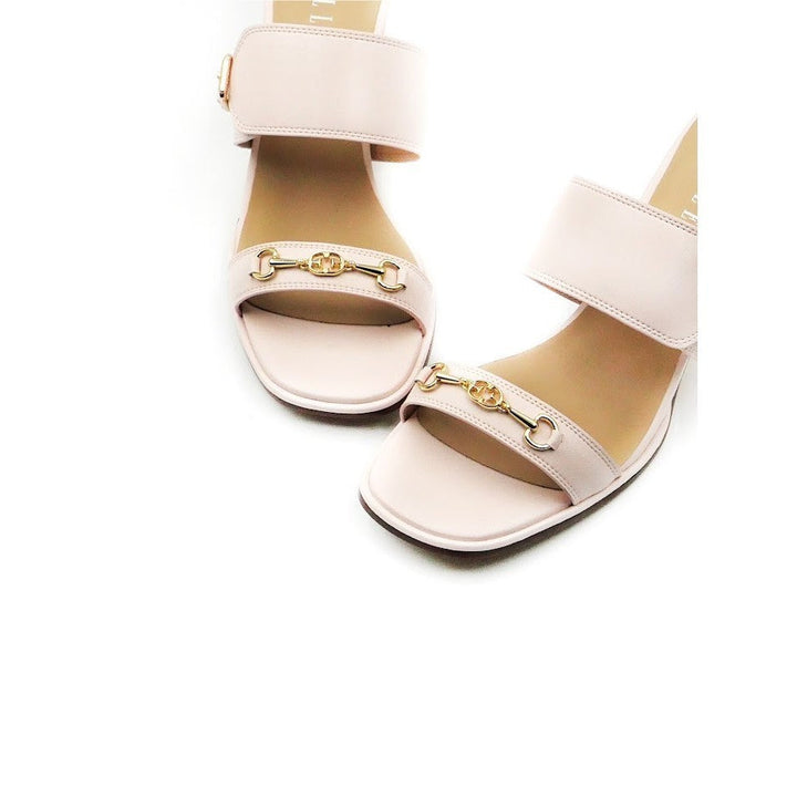 ELLE SHOES รองเท้าแบบสวมส้น -SANDELS ส้นสูง 2  นิ้ว มีให้เลือก 3 สี รุ่น- ELSM002 Elle