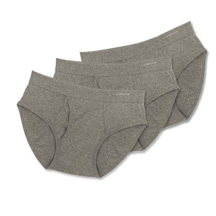 ELLE HOMME กางเกงใน ทรง BRIEF ขอบยาง SPANDEX ทอ LOGO ELLE PACK 3 ชิ้น มีให้เลิอก 4 สี รุ่น KUB2001 ICCSHOPPING