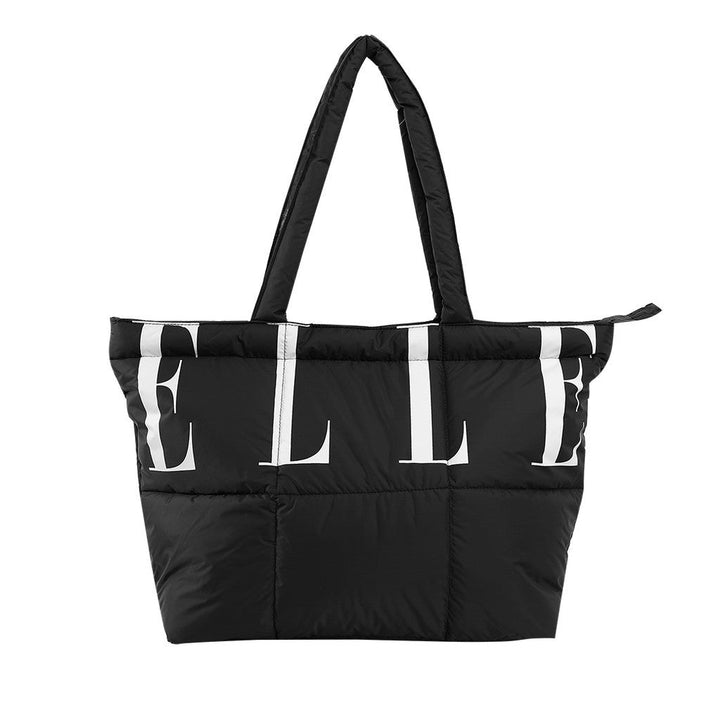 ELLE กระเป๋าผ้า TOTE BAG Puffy Marshmallow ใบใหญ่ มีให้เลือก 5 สี Collection  รุุ่น EWG002 Elle
