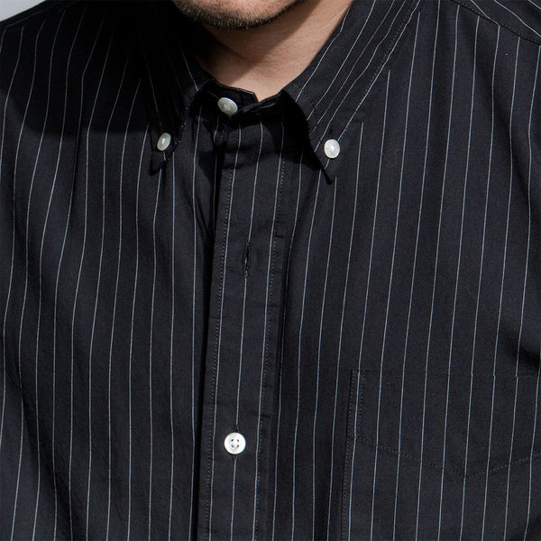 era-won Premium Quality เสื้อเชิ้ต คอปก Dress shirt  แขนยาว สี Black era-won