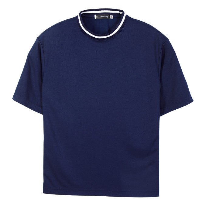 ELLE HOMME เสื้อยืดคอกลม ทรงหลวม แขนสั้น ผ้าโพลี ทรงหลวม มีให้เลือก 3 สี รุ่น- W8K913 ICCSHOPPING