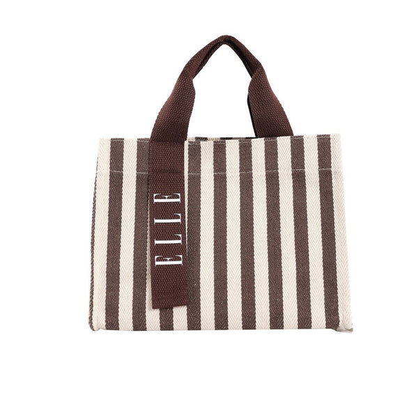 ELLE  กระเป๋า CANVAS ลายริ้ว สีใหม่ 4 สี รุ่น H8H010325 ICCSHOPPING