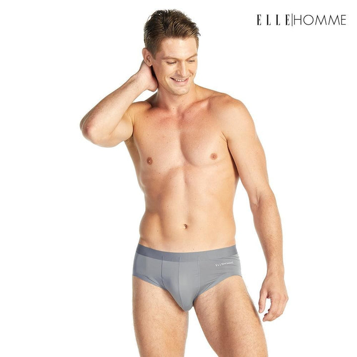 ELLE HOMME COOL กางเกงในทรง BIKINI รหัส KUB2911R4 (สีเทาเข้ม) แพ็ค 1 ชิ้น ICCSHOPPING